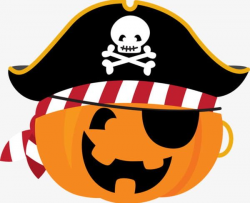 Pirate Style Pumpkin PNG, Clipart, Black, Black Pirate Hat, Decorate ...