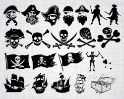 Pirate SVG Bundle, Pirate SVG, Pirate Clipart, Pirate Cut Files For ...