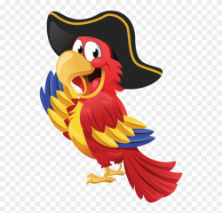 Pirate Parrot Clipart - Transparent Background Pirate Clipart - Png ...