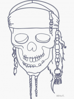 Skull Pirates of the Caribbean | Sticker