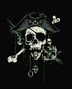 Jolly Roger ~Pirate † ~ in 2019 | Pirate tattoo, Pirate ...
