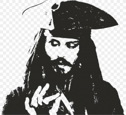 Jack Sparrow Stencil Pirates Of The Caribbean Image, PNG ...