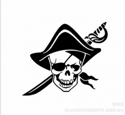 Amazon.com : Car Sticker Window Bumper Pirates of The ...