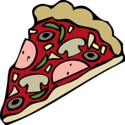 Pizza Vegetarian cuisine Italian cuisine Cartoon Pepperoni free ...
