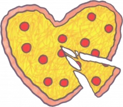 Heart pizza image royalty free stock - RR collections