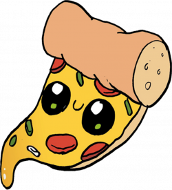 pizza kawaii food cute adorable - Sticker by Panda