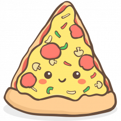 pizza kawaii chibi - Sticker by kookiekawaiilol