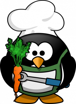Little penguin Chef Bird Cooking free commercial clipart - Zazzle ...