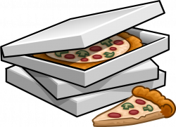3 Boxes of Pizza (24 Slices) - Club Penguin Wiki - The free - Clip ...