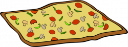 Rectangular Veggie Pizza Clip Art at Clker.com - vector clip art ...