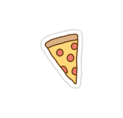 Cute Tumblr Pizza Pattern' Sticker by deathspell in 2019 | Cute ...