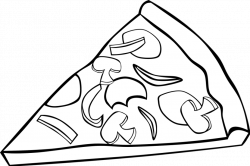 Free Pizza Black And White, Download Free Clip Art, Free Clip Art on ...