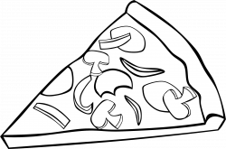 Pobarvanka pizza | Kids | Pinterest | Coloring pages, Clip art and Pizza