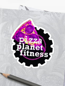 Funny Fitness Planet Parody | Sticker