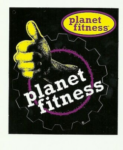 TWO, PLANET FITNESS Gym Health Club Thumbs Up, Gear Decal ...