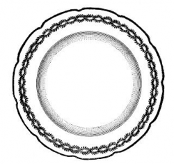 Free vintage clip art images: Vintage plates and dishes ...