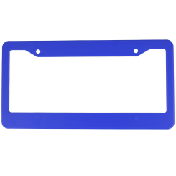 Plastic License Plate Frame-Blank