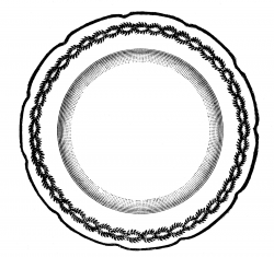 Free vintage clip art images: Vintage plates and dishes clipart