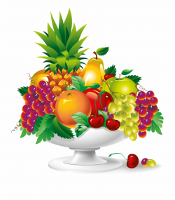 Fruit Plate Vector Art Png Fruit Vector - Clip Art Library