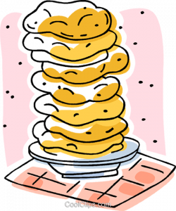 flat bread stacked on plate Royalty Free Vector Clip Art ...