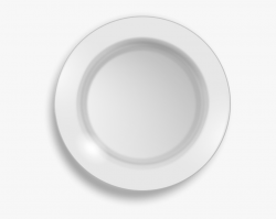 Dinner Plate Black And White Clipart - Transparent White ...