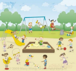 Macy Wong illustrations Blog: Busy scenes | Playground ...