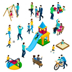 Family Playing Concept - Download Free Vectors, Clipart ...