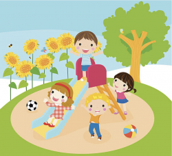 Kids playing on playground clipart 2 » Clipart Station