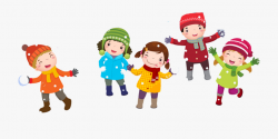 28 Collection Of Kids Playing In Snow Clipart - Winter Kids ...