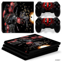 Details about PS4 Pro Playstation 4 Console Skin Decal Sticker DeadPool  Custom Design Set