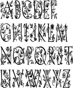 Expressive Walls :: Designer Series :: Fancy Capital Letters ...