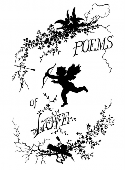 Poetry vintage clip art poems of love silhouette cupid the ...