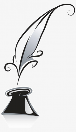 Banner Freeuse Poetry Clipart Feather - Poetry Pen Png ...
