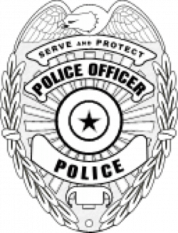 Police badge clipart black and white » Clipart Station