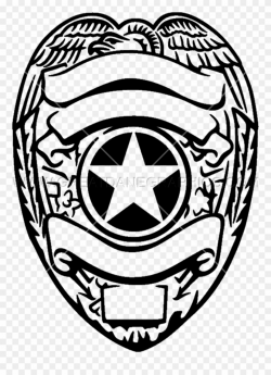 Silver Police Badge Badge, Tattoo Ideas, Bird, All - Black ...