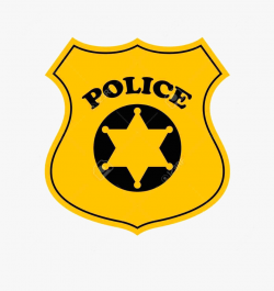 Police Badge Officer Clipart Transparent Png - Gold Police ...