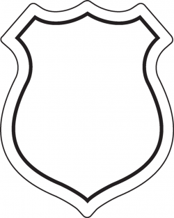 Police badge outline clipart kid - Clipartix