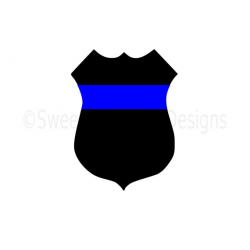 Police badge thin blue line SVG instant by SSDesignsStudio ...