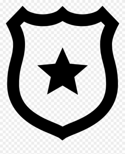 This Icon Represents A Police Badge - Police Badge Icon Png ...