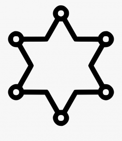 Sheriff Star Badge Police Law Enforcement Comments - Outline ...