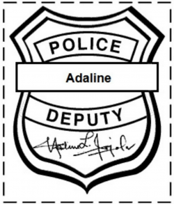 Free printable police badge template clipart - Clipartix