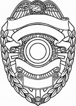 Police Badge Template Coloring Speaks Best Page | clipart ...