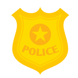 Police officer Download Cartoon - Police badge vector ...