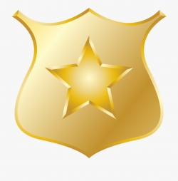 Good Big Gold Star Clipart Collection This Month - Police ...