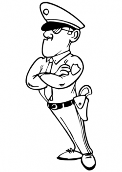 Police Officer coloring page | Free Printable Coloring Pages