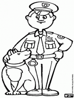 police dog coloring page | Clipart Panda - Free Clipart Images