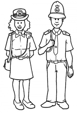 Police Officer Coloring Pages | Clipart Panda - Free Clipart ...