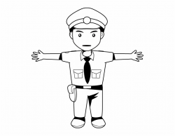 Free Cop Clipart Black And White, Download Free Clip Art ...