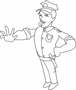 Police clipart black and white 5 » Clipart Station