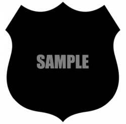 Silhouette of a Police Badge - Royalty Free Clip Art Picture ...